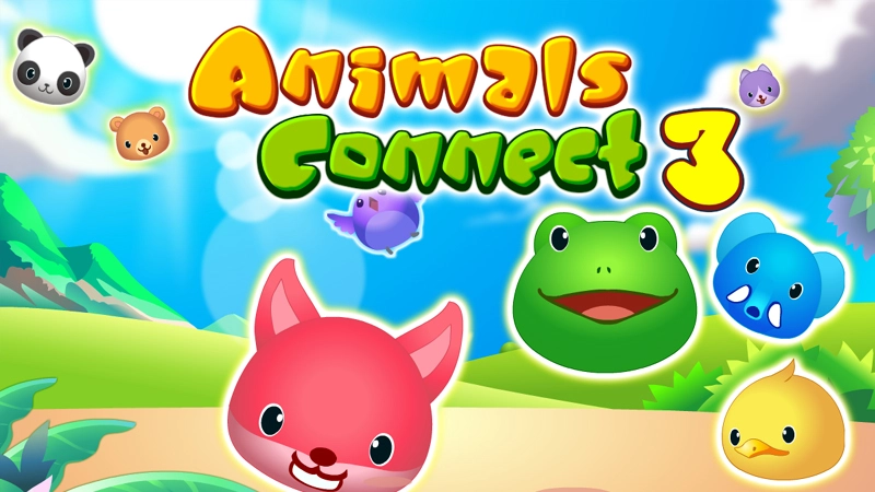 Connect, Solve, and Win with Animals Connect 3 Online