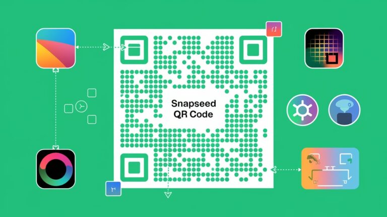 What are the steps to create green QR codes with Snapseed?